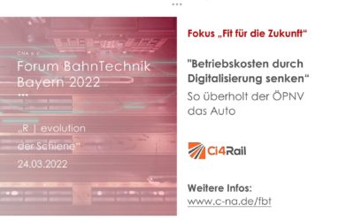 Ci4Rail präsentiert auf dem BahnForum Bayern!
